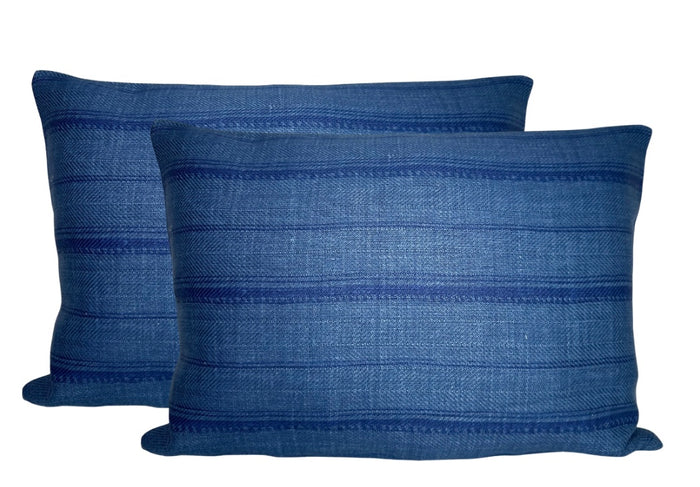 Dekowe Malabar Pillow Cover In Indigo Peter Dunham Textiles