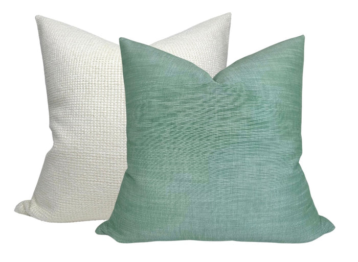 Dekowe Maroma Pillow Cover In Verde Green Christopher Farr Textiles
