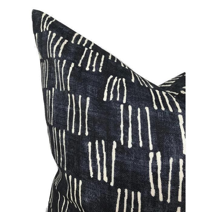 Dekowe Matchsticks Pillow Cover In Indigo Blue George Spencer Textiles