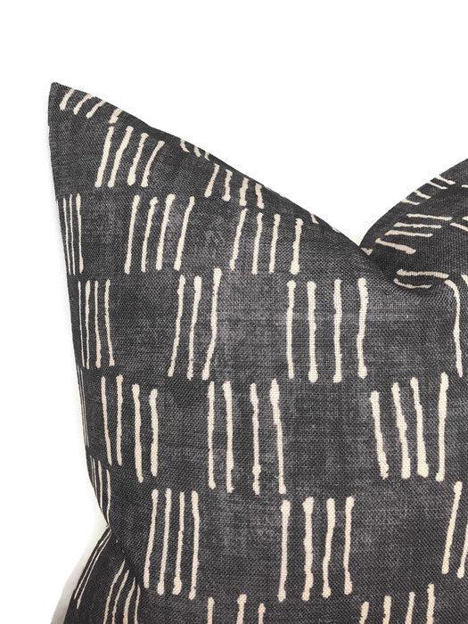 Dekowe Matchsticks Pillow Cover In Pebble Grey George Spencer Textiles