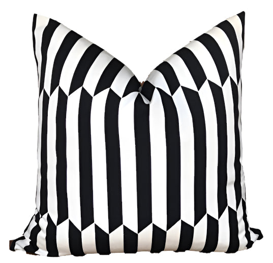 dekowe Maxwell Pillow Cover in Black Schumacher Textiles