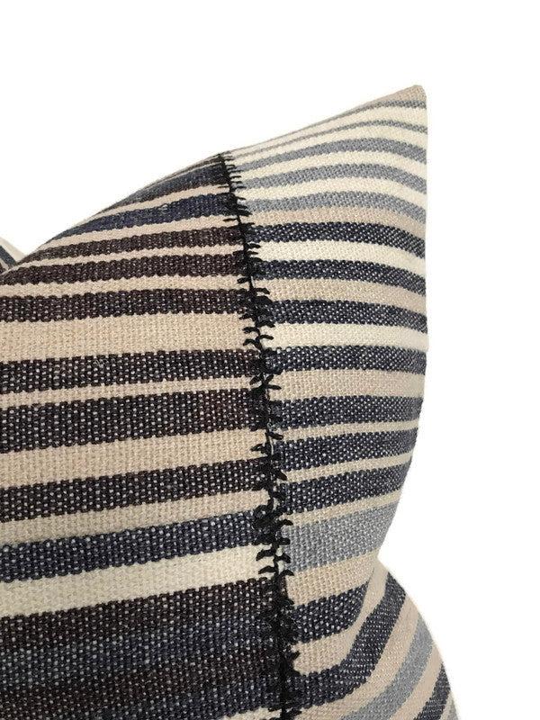 Dekowe Mazhar Pillow Cover In Blue Designer Pillows