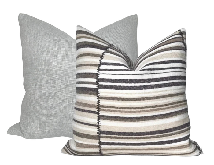 Dekowe Mazhar Pillow Cover In Brown Designer Pillows