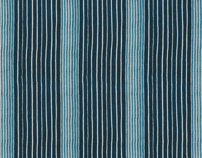 Dekowe Mediterranean Stripe Pillow Cover In Indigo McLaurin + Piercy Textiles