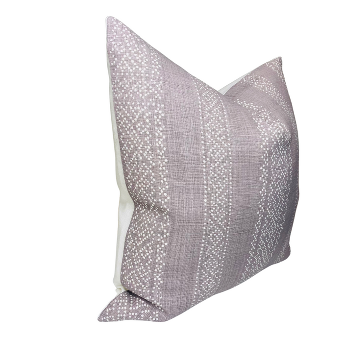 Dekowe Miguel Pillow Cover In Lavender McLaurin + Piercy Textiles
