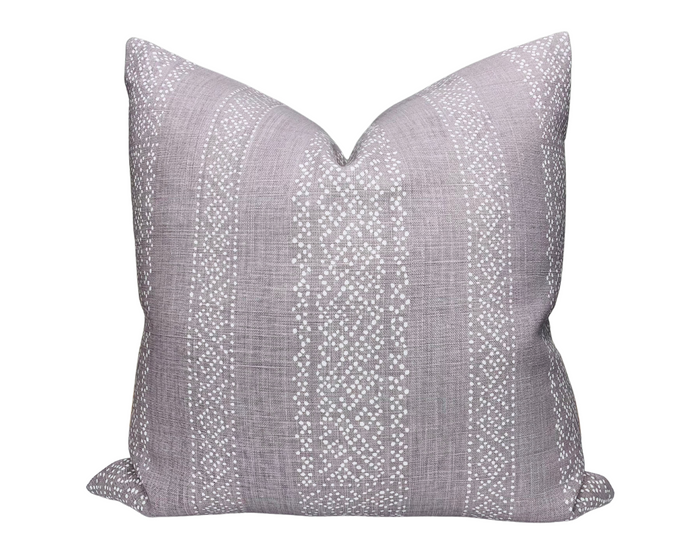 dekowe Miguel Pillow Cover in Lavender McLaurin + Piercy Textiles