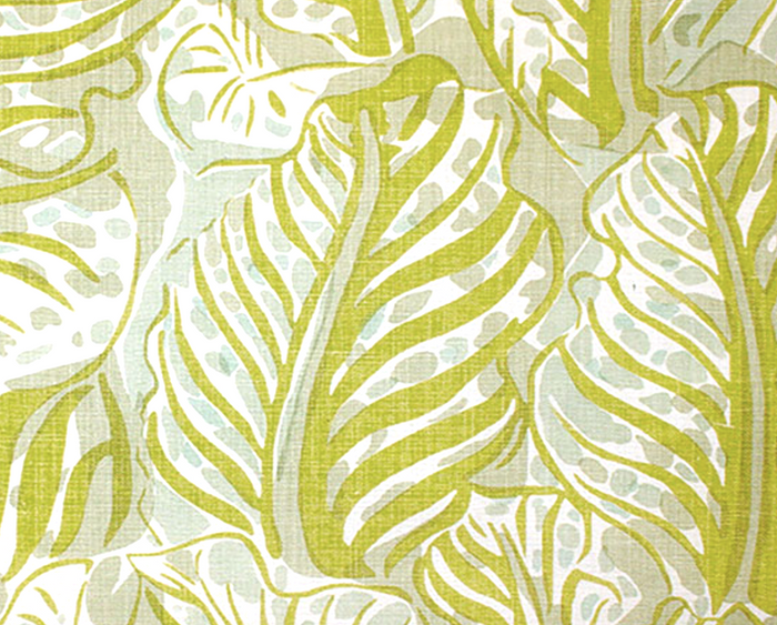 Dekowe Mille Feuilles Pillow Cover In Pistachio Green