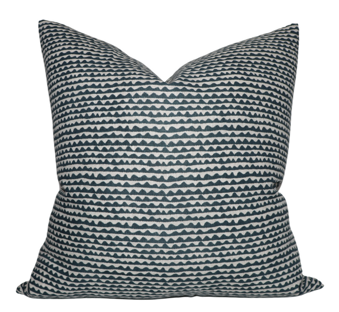 dekowe Mizu Pillow Cover in Pacific Blue Walter G Pillows Decorative Throw Pillows