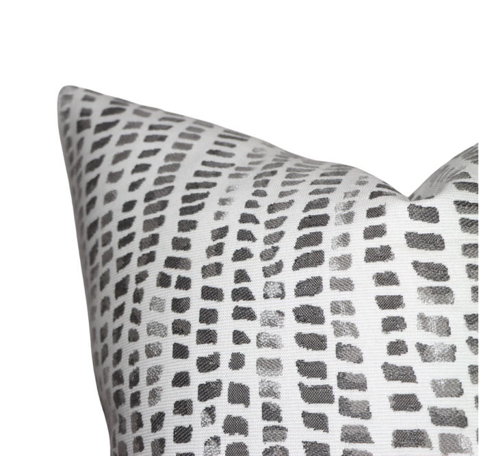 Dekowe Mosaic Pillow Cover In Grey Indoor Outdoor Pillows