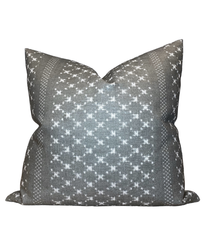dekowe Nagoya Pillow Cover in Earth Grey McLaurin + Piercy Textiles