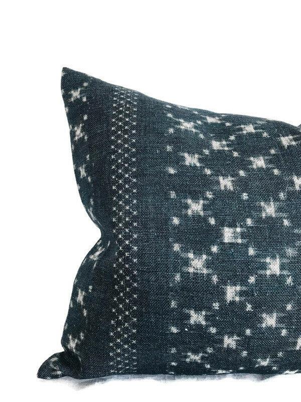 Dekowe Nagoya Pillow Cover In Indigo McLaurin + Piercy Textiles