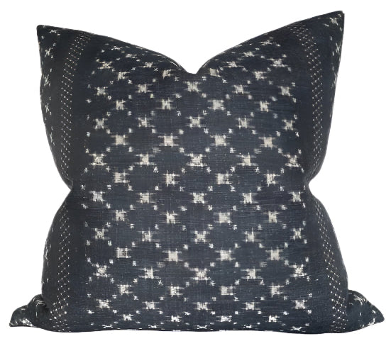 dekowe Nagoya Pillow Cover in Indigo McLaurin + Piercy Textiles