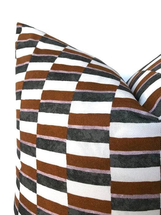 Dekowe Odon Pillow Cover In Orange Designer Pillows