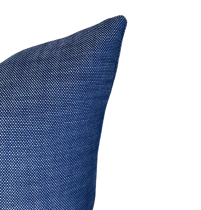 Dekowe Outdoor Rough 'n Rowdy Woven Pillow Cover In Blueberry Perennials Textiles