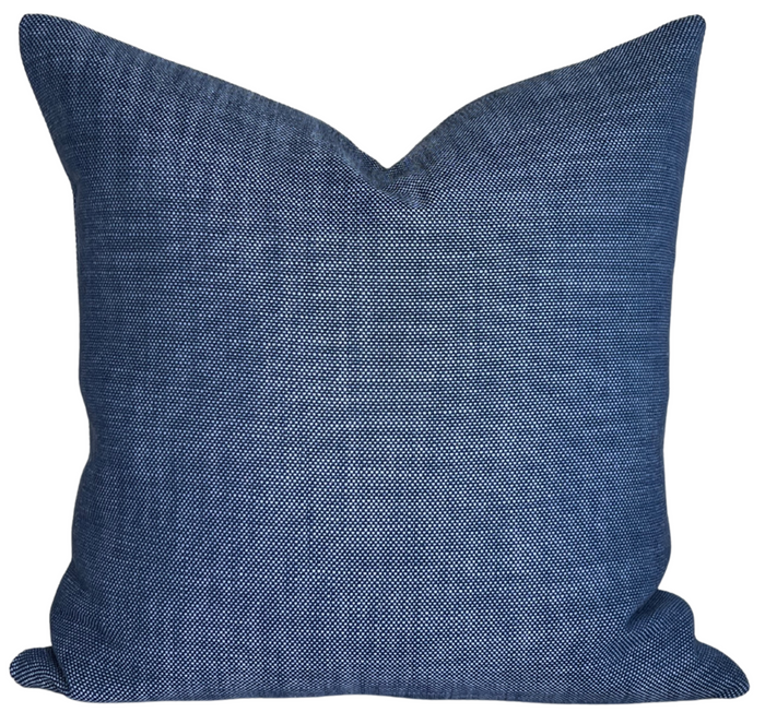 dekowe Outdoor Rough 'n Rowdy Woven Pillow Cover in Blueberry Perennials Textiles