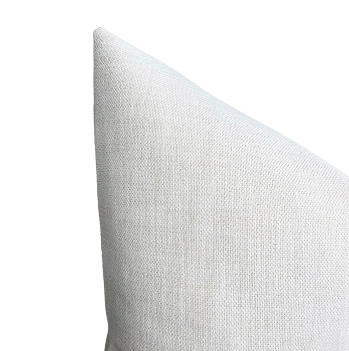 Dekowe Outdoor Rough 'n Rowdy Woven Pillow Cover In Chalk Perennials Textiles