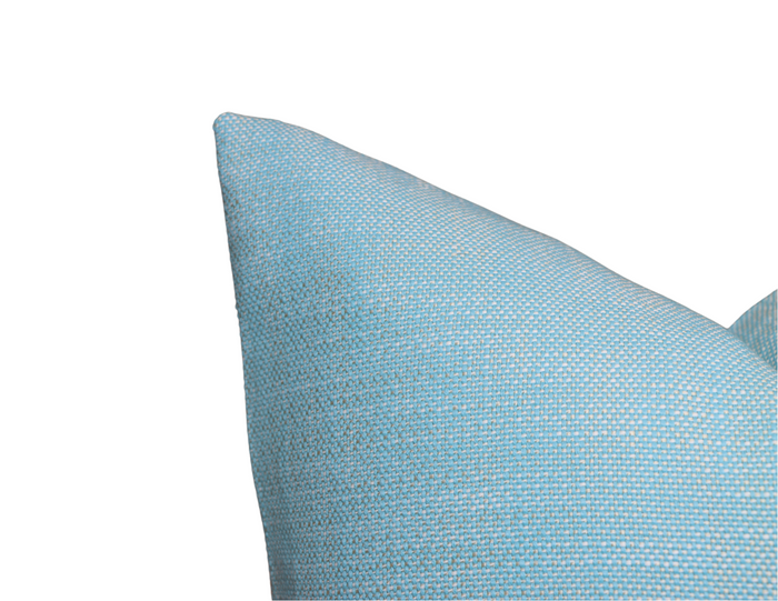 Dekowe Outdoor Rough 'n Rowdy Woven Pillow Cover In Poolside Blue