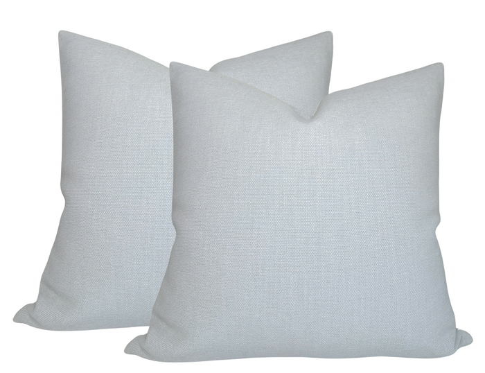Dekowe Outdoor Rough 'n Tumble Woven Pillow Cover In Ice Blue Performance Pillow