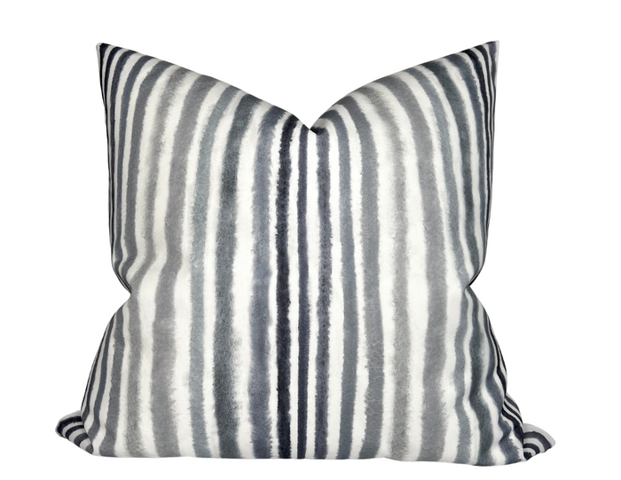 dekowe Palasari Pillow Cover in Graphite Indoor Outdoor Pillow