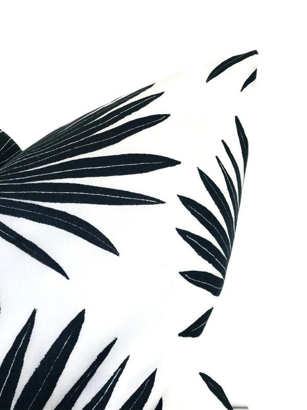 Dekowe Palmetto Pillow Cover In Jet Black McLaurin + Piercy Textiles