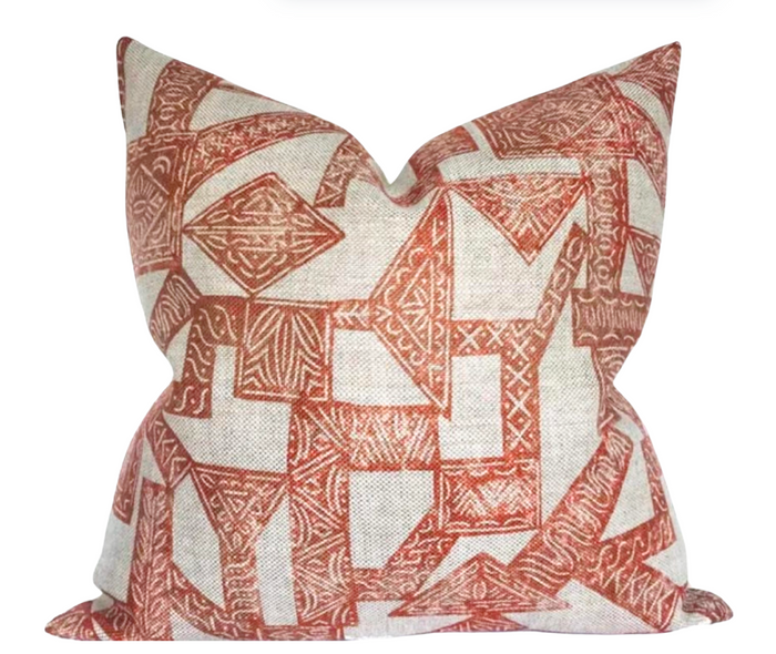 dekowe Paza Pillow Cover in Orange Designer Pillows