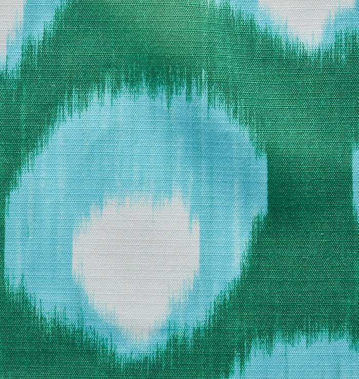 Dekowe Peter Dunham Bukhara Outdoor Pillow Cover In Green/Blue