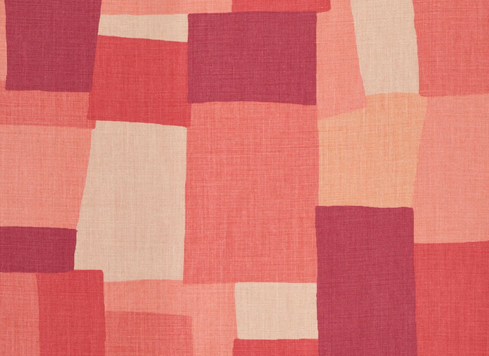 Dekowe Peter Dunham Collage Pillow Cover In Coral Pink