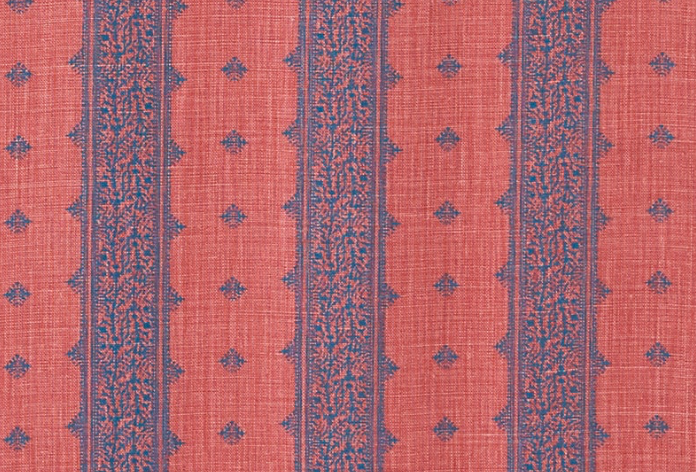 Dekowe Peter Dunham Fez Pillow Cover In Raspberry And Indigo