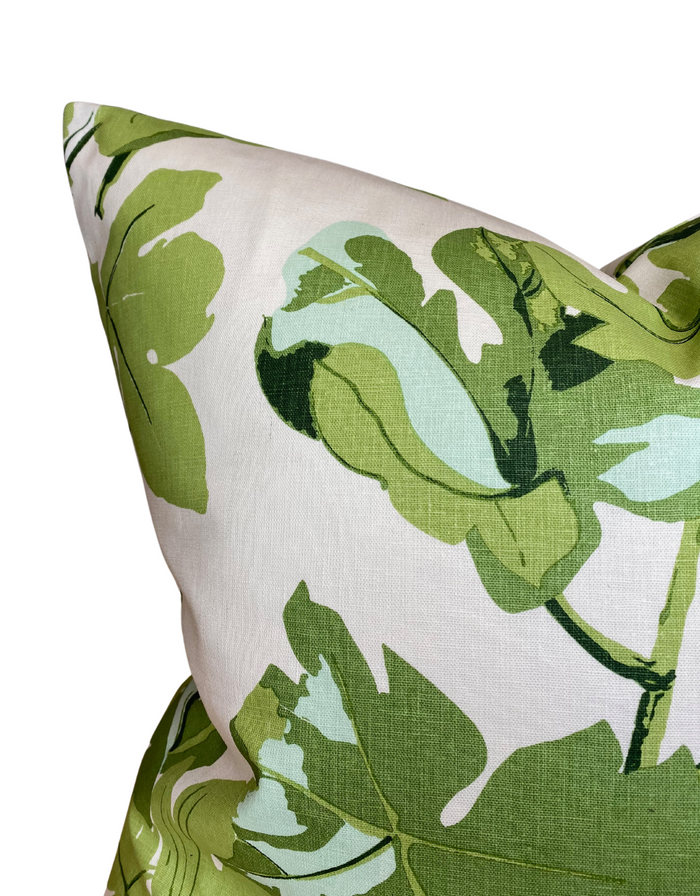 Dekowe Peter Dunham Fig Leaf Pillow Cover In Faded On Hemp