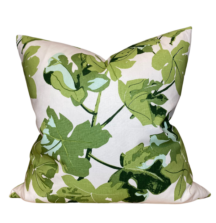 dekowe Peter Dunham Fig Leaf Pillow Cover in Faded on Hemp