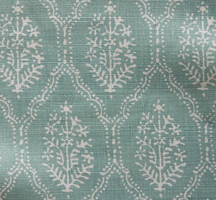 Dekowe Peter Dunham Jaail Floral Pillow Cover In Light Blue