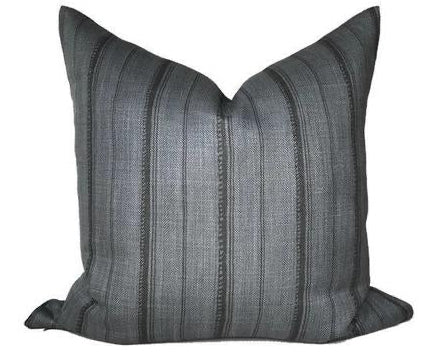 dekowe Peter Dunham Malabar Pillow Cover in Slate Grey