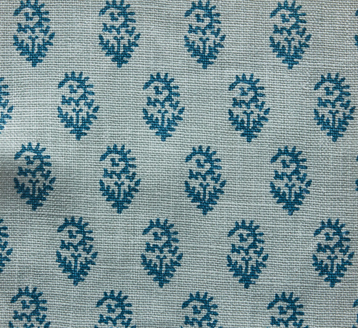Dekowe Peter Dunham Rajmata Tonal Pillow Cover In Blue