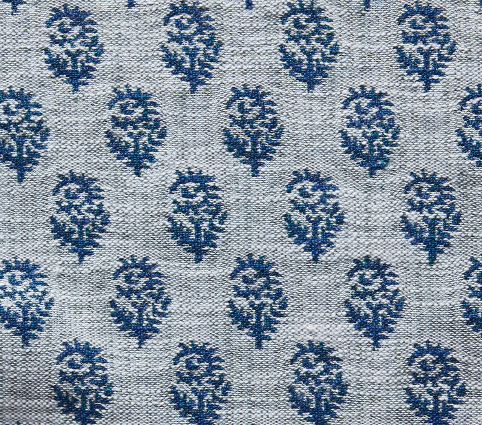 Dekowe Peter Dunham Rajmata Woven Pillow Cover In Blue Indoor/Outdoor Pillows