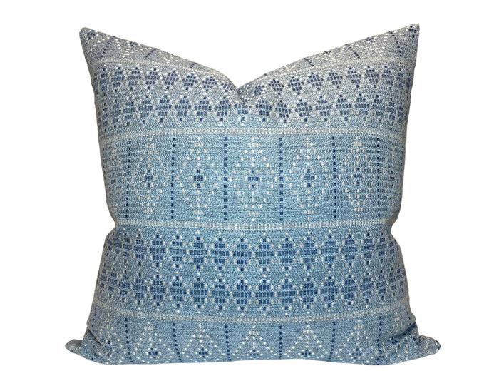 dekowe Peter Dunham Souk Pillow Cover in Indigo Sky