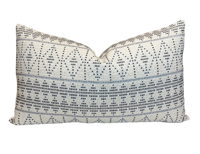 Dekowe Peter Dunham Souk Pillow Cover In Onyx Indigo