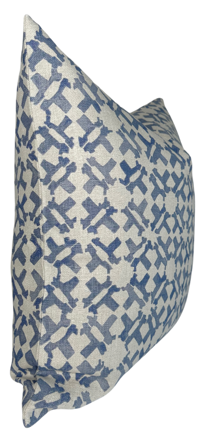 Dekowe Peter Dunham Textiles Orcha Pillow Cover In Indigo Blue