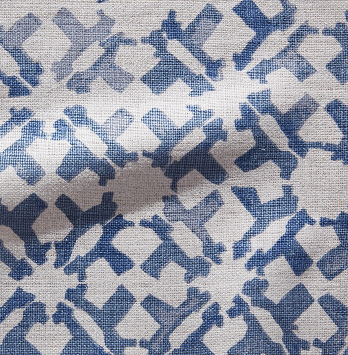 Dekowe Peter Dunham Textiles Orcha Pillow Cover In Indigo Blue