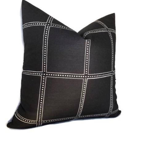 Dekowe Ponte Pillow Cover In Black Designer Pillows