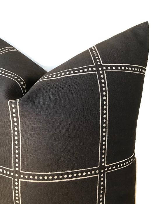Dekowe Ponte Pillow Cover In Black Designer Pillows