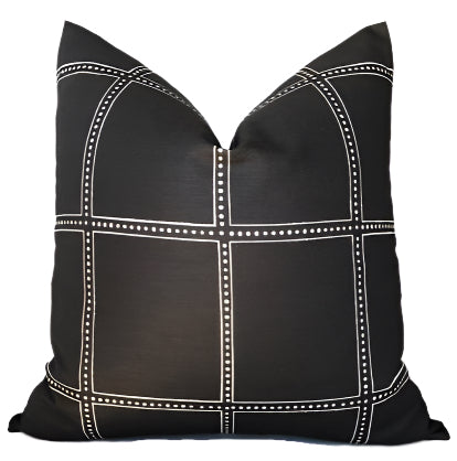 dekowe Ponte Pillow Cover in Black Designer Pillows