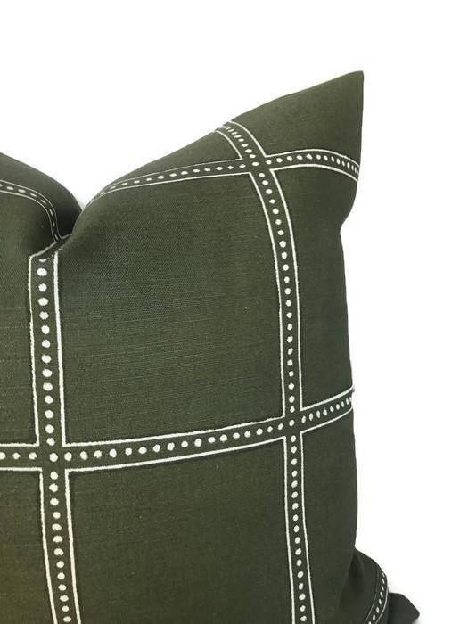 Dekowe Ponte Pillow Cover In Green Designer Pillows