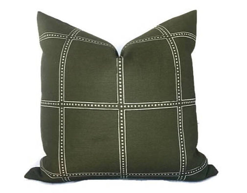 dekowe Ponte Pillow Cover in Green Designer Pillows