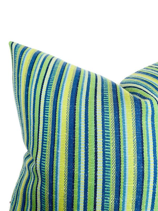 Dekowe Primavera Stripe Pillow Cover In Meadow Schumacher Textiles