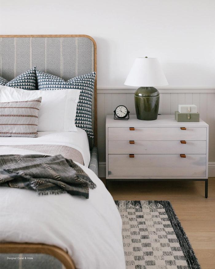 Dekowe Pyramids Pillow Cover In Slate Walter G Textiles