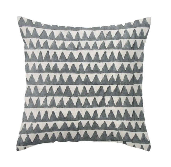dekowe Pyramids Pillow Cover in Slate Walter G Textiles