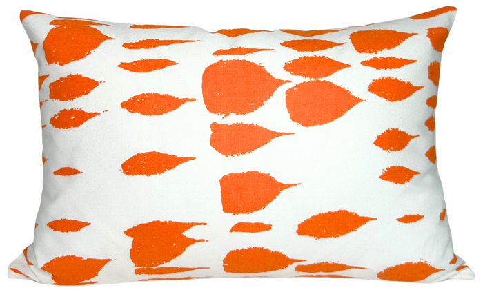 Dekowe Queen Of Spain Pillow Cover In Carrot Orange Schumacher Texiles