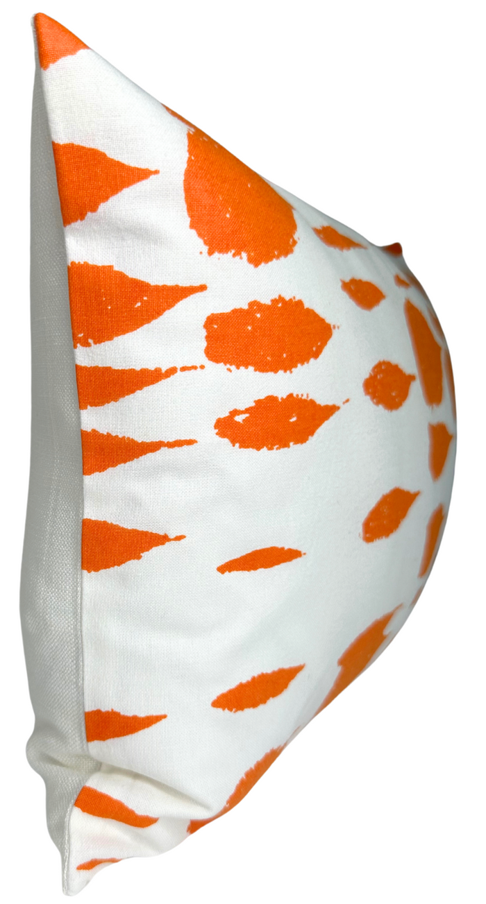 Dekowe Queen Of Spain Pillow Cover In Carrot Orange Schumacher Texiles