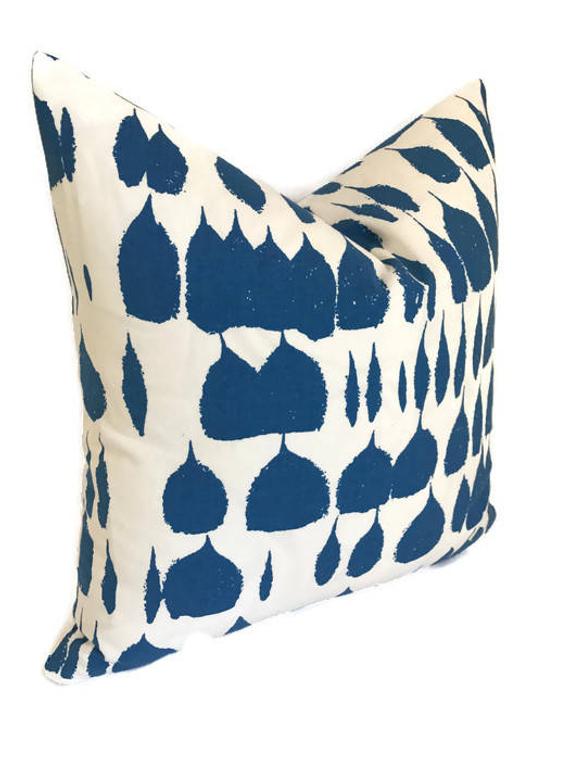 Dekowe Queen Of Spain Pillow Cover In Water Blue Schumacher Textiles