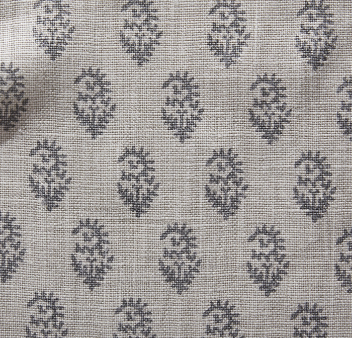 Dekowe Rajmata Tonal Pillow Cover In Ash Grey Peter Dunham Textiles